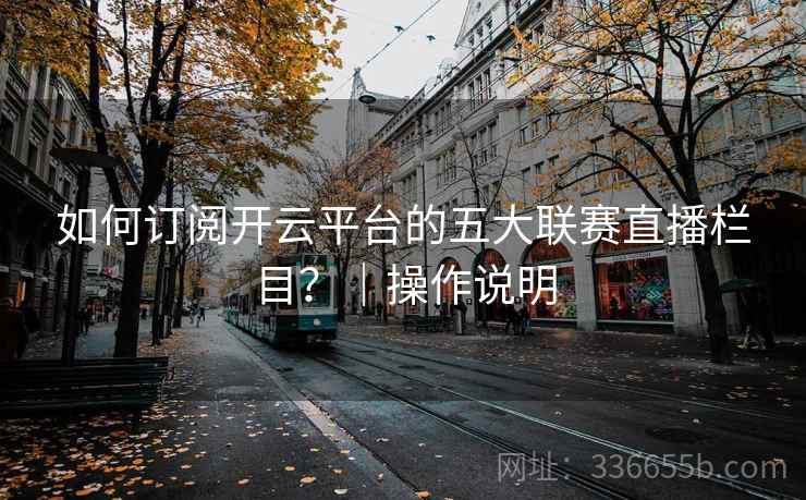 如何订阅开云平台的五大联赛直播栏目？｜操作说明