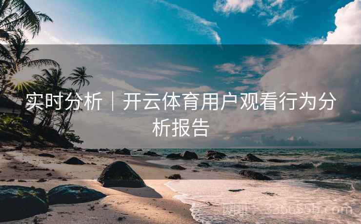 实时分析|开云体育用户观看行为分析报告 实时分析|开云体育用户观看行为分析报告
